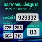 ผลสลาก1กย65